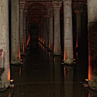 Buy canvas prints of The Basilica Cistern by Tom Gomez