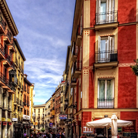 Buy canvas prints of Shopping in Madrid by Tom Gomez