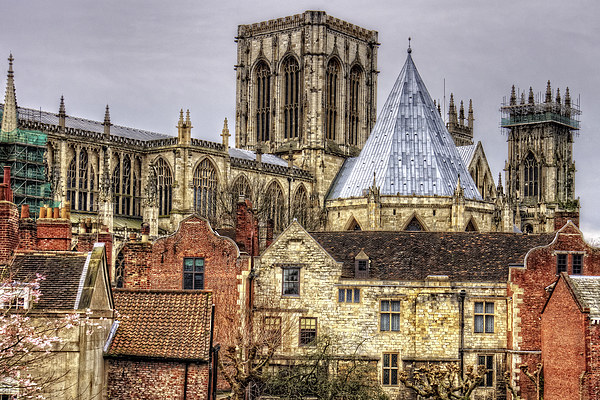 The Minster from the City Walls Picture Board by Tom Gomez