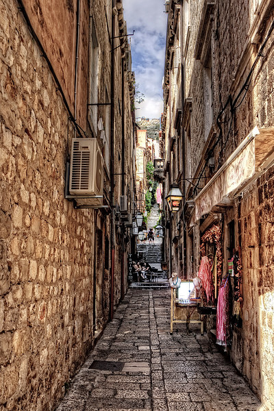 Dubrovnik Alley Picture Board by Tom Gomez