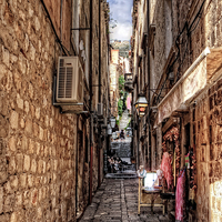 Buy canvas prints of Dubrovnik Alley by Tom Gomez