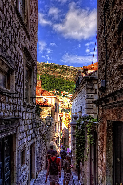 Walking around in Dubrovnik Picture Board by Tom Gomez