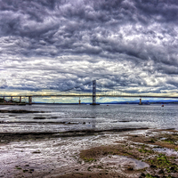 Buy canvas prints of Clouds over the Bridge by Tom Gomez
