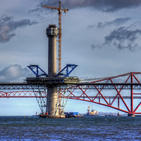 Buy canvas prints of New Forth Crossing - 2 March 2015 by Tom Gomez