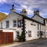 Buy canvas prints of The White Lion at Patterdale by Tom Gomez