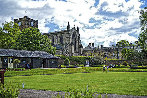 Bowling at Hexham Abbey Picture Board by Tom Gomez