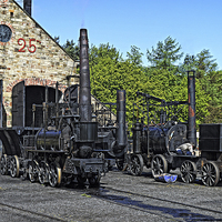 Buy canvas prints of Steam Locomotives at Beamish by Tom Gomez