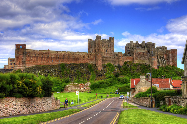 Bamburgh Castle Picture Board by Tom Gomez