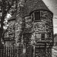 Buy canvas prints of The Queen's Bath House - B&W by Tom Gomez