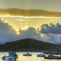 Buy canvas prints of Storm Clouds in the Dodecanese by Tom Gomez