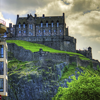 Buy canvas prints of Edinburgh Castle Hospital by Tom Gomez