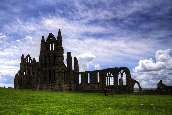 Whitby Abbey Ruin Picture Board by Tom Gomez