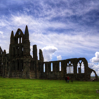 Buy canvas prints of Whitby Abbey Ruin by Tom Gomez