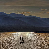 Buy canvas prints of Sunset on the Dalmatian Coast by Tom Gomez