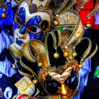 Buy canvas prints of Venetian Carnival Masks                           by Tom Gomez