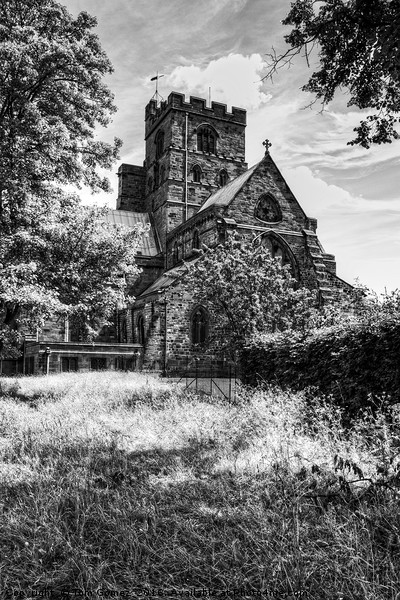 Carlisle Cathedral - B&W Picture Board by Tom Gomez