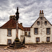 Buy canvas prints of The Mercat Cross at Culross by Tom Gomez