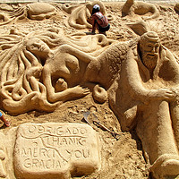 Buy canvas prints of Sand Sculptures by Tom Gomez