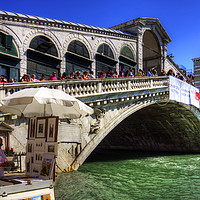 Buy canvas prints of Rialto Bridge by Tom Gomez