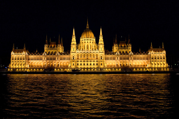 Hungarian Parliament Building Picture Board by Tom Gomez