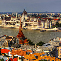 Buy canvas prints of Hungarian Parliament by Tom Gomez