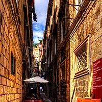 Buy canvas prints of Dubrovnik Alleyway by Tom Gomez