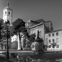 Buy canvas prints of Cathedral of Valladolid - B&W by Tom Gomez