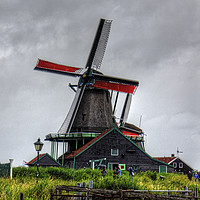 Buy canvas prints of Dutch Windmill by Tom Gomez