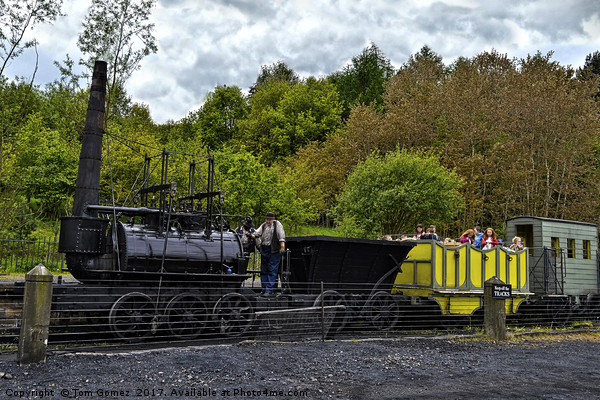 Steam Elephant at Beamish Picture Board by Tom Gomez