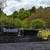 Buy canvas prints of Steam Elephant at Beamish by Tom Gomez