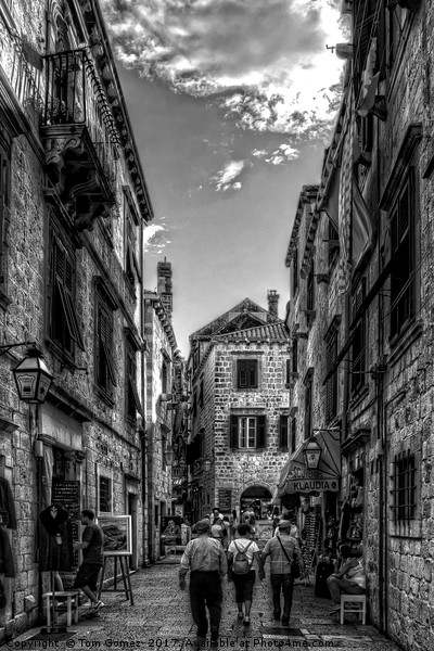 Exploring Dubrovnik - B&W Picture Board by Tom Gomez