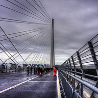 Buy canvas prints of The North Tower of the Queensferry Crossing by Tom Gomez
