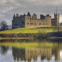 Buy canvas prints of Palace and Church by the Loch by Tom Gomez