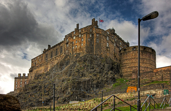 The Castle from the Grassmarket Picture Board by Tom Gomez