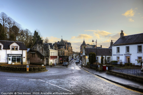 Dunblane High Street Picture Board by Tom Gomez