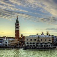Buy canvas prints of The Piazza in Venice by Tom Gomez