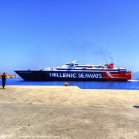 Buy canvas prints of Hellenic Highspeed Ferry by Tom Gomez