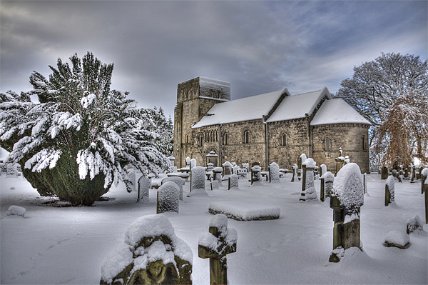 St Cuthberts in the snow Picture Board by Tom Gomez