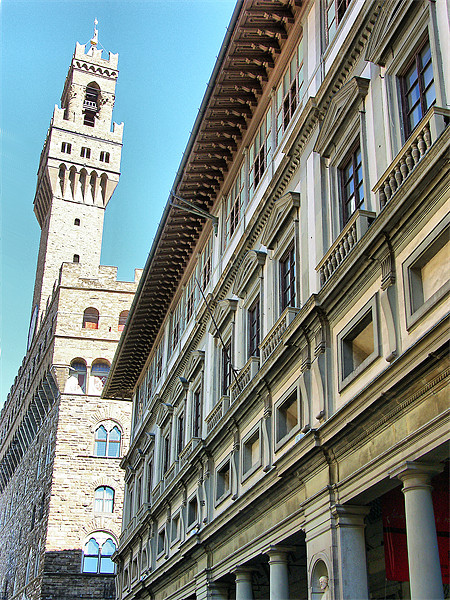 Palazzo Vecchio Tower Picture Board by Tom Gomez