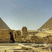 Buy canvas prints of The Giza Plateau by Tom Gomez