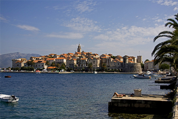 Korcula Town Picture Board by Tom Gomez
