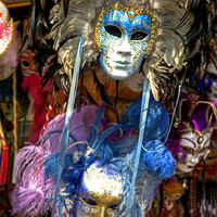 Buy canvas prints of Carnival Masks by Tom Gomez