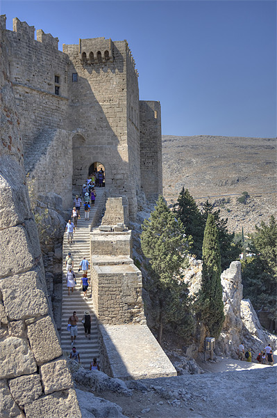 Stairs to Heaven, Lindos Picture Board by Tom Gomez