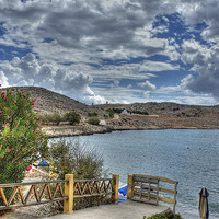 Buy canvas prints of The view from Nik’s Taverna by Tom Gomez