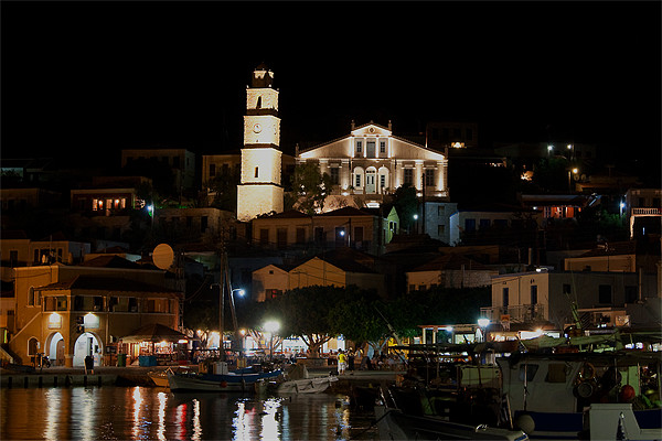 The bright lights of Halki Picture Board by Tom Gomez