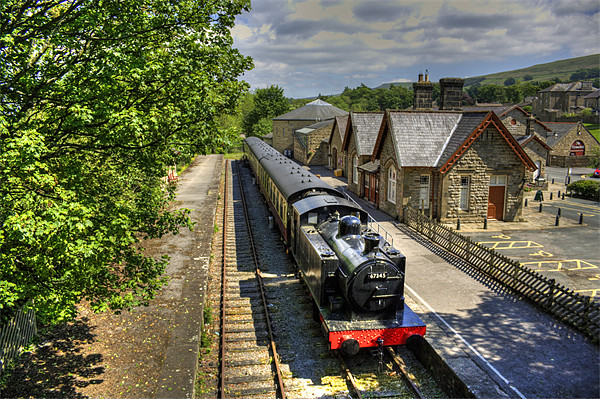 Hawes Railway Station Picture Board by Tom Gomez