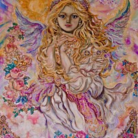 Buy canvas prints of Yumi Sugai. Archangel Raphael. by Yumi Sugai