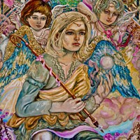 Buy canvas prints of Yumi Sugai. Archangel Michael. by Yumi Sugai