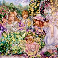 Buy canvas prints of Yumi Sugai.flower fairy. by Yumi Sugai
