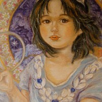 Buy canvas prints of Yumi Sugai.Angel Anna. by Yumi Sugai